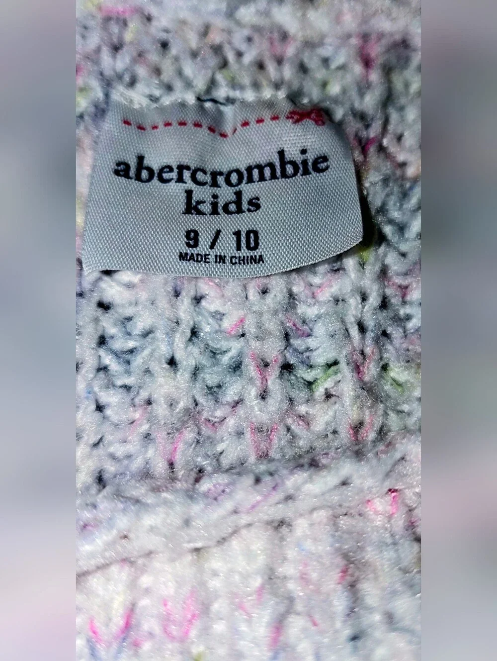 Abercrombie kids Light Pastel Multi Colored Girls Sweater.
